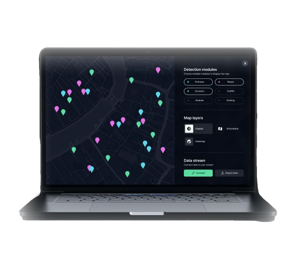 Smartphone displaying the interface of the Drive& app that allows you to earn Web3 crypto tokens